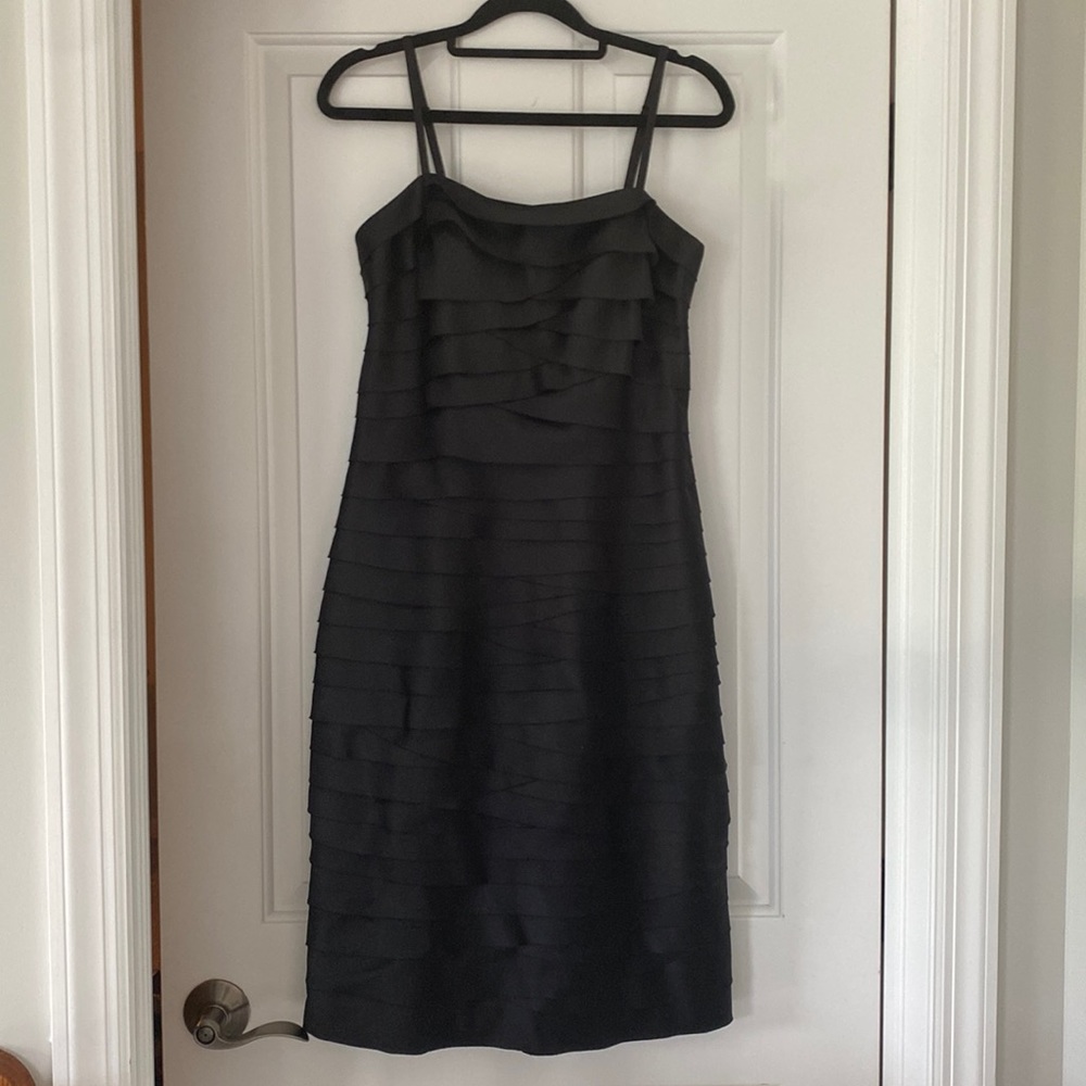 White House Black Market Little black dress pleated